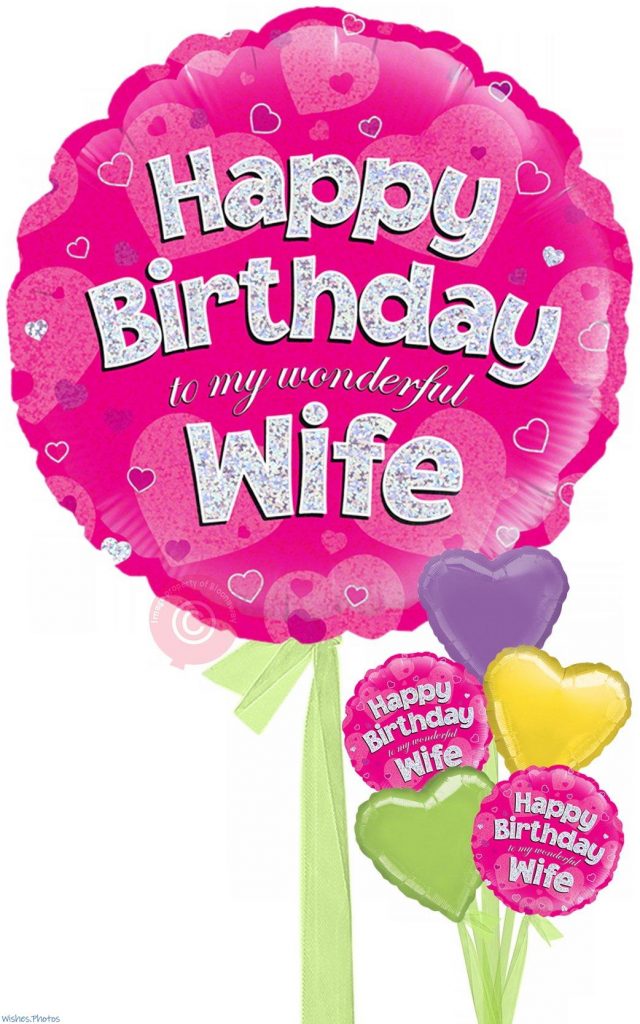 Happy Birthday Wife Holographic Wishes Photos