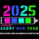 2025 Loading. Happy New Year. Wishing you health wealth and happiness in the new year ahead
