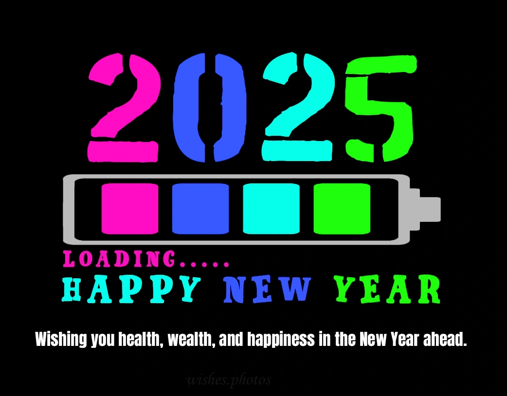 2025 Loading. Happy New Year. Wishing you health wealth and happiness in the new year ahead