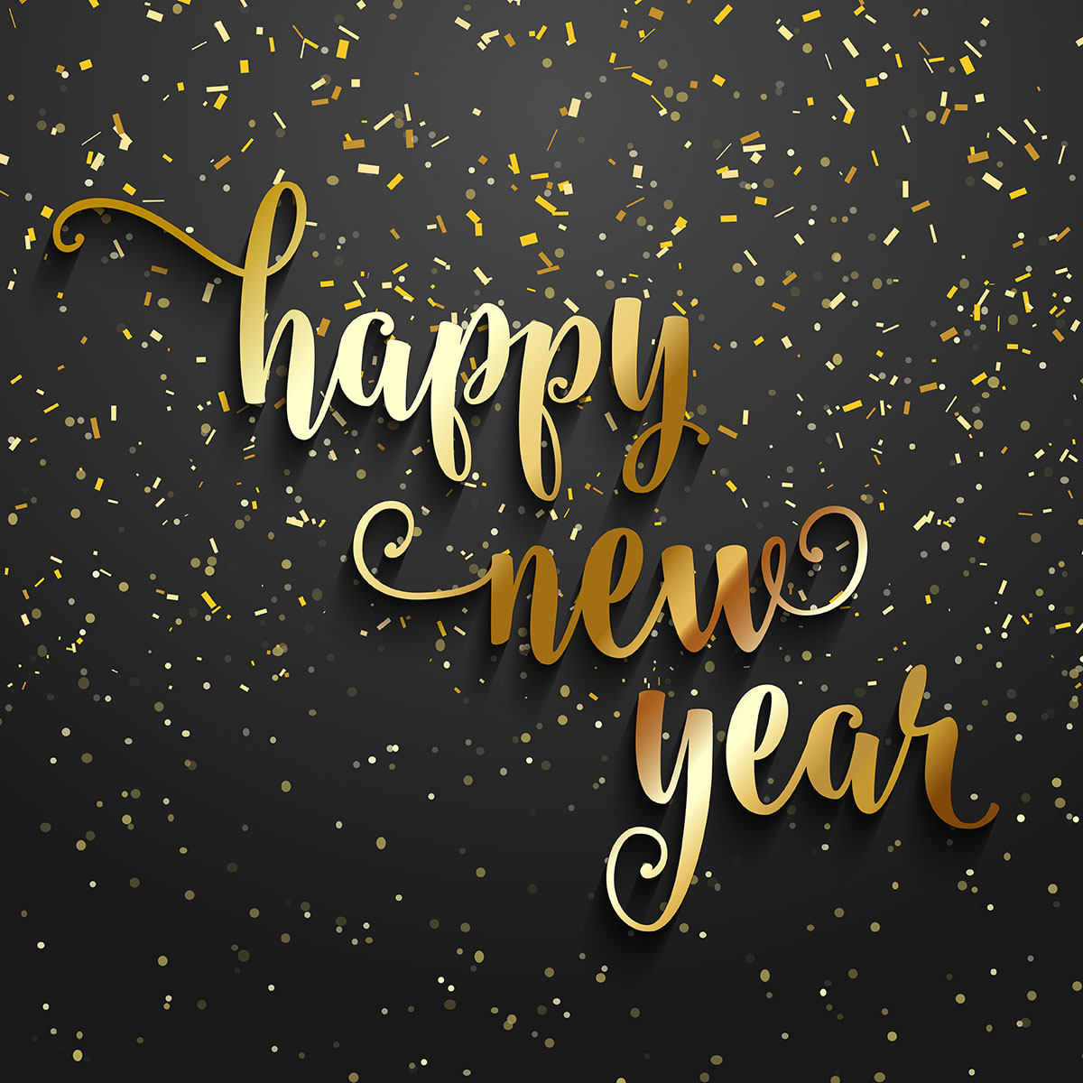 Happy New Year confetti background - Download Free Vectors