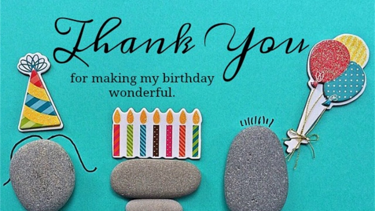 Birthday Thank You Messages, Thank You for Birthday Wishes