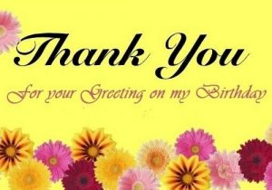 Birthday Thank You Messages