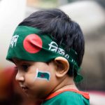 cute boy on victory day