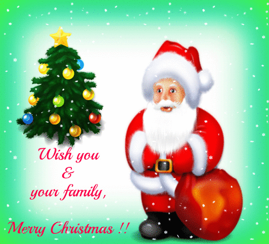 wish you and your family merry christamas