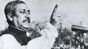 Sheikh Mujibur Rahman speaking on March 7th, 1971.