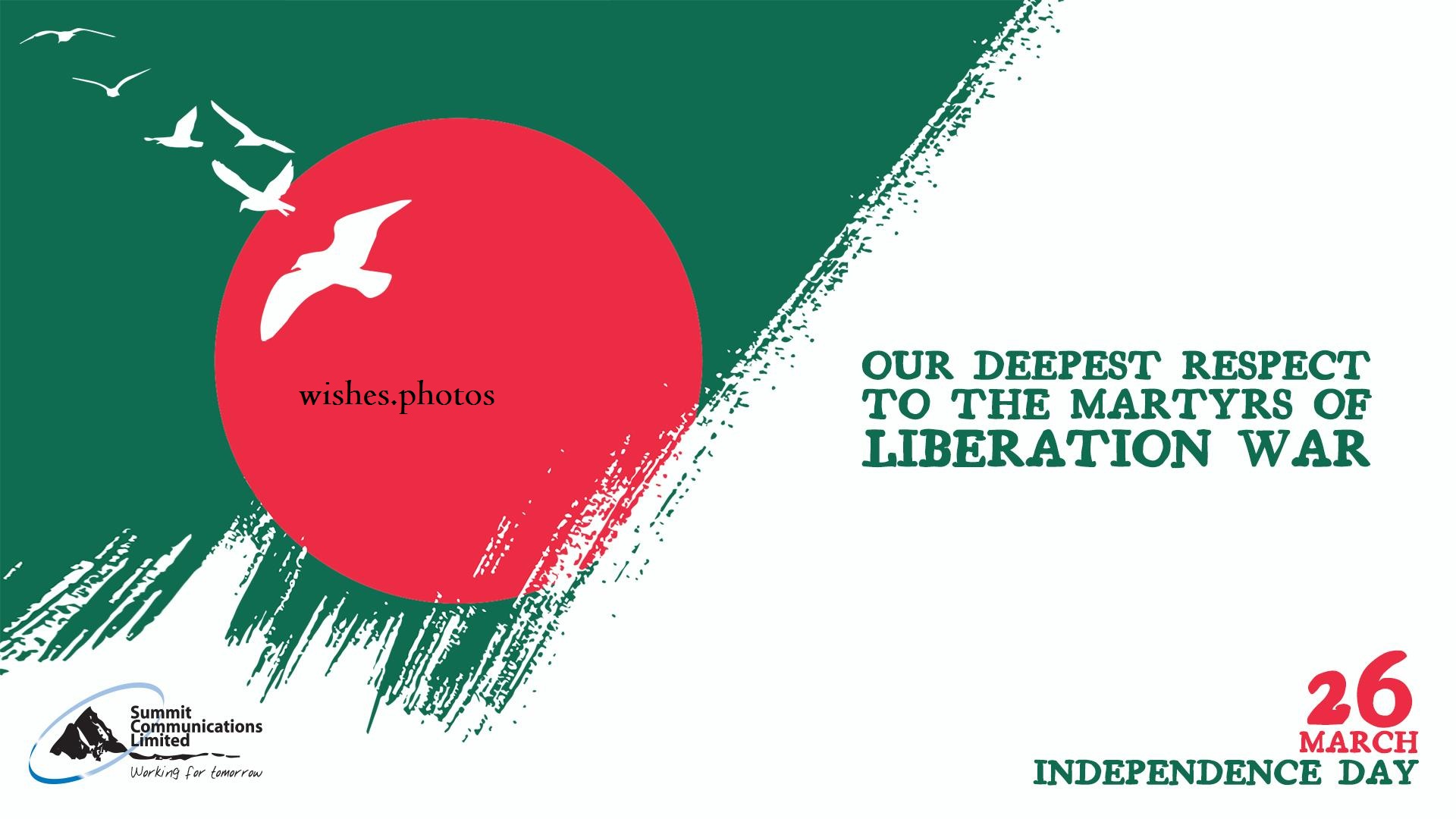 respect for fighters for Bangladesh independence day