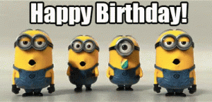 Minions sing Happy Birthday To You