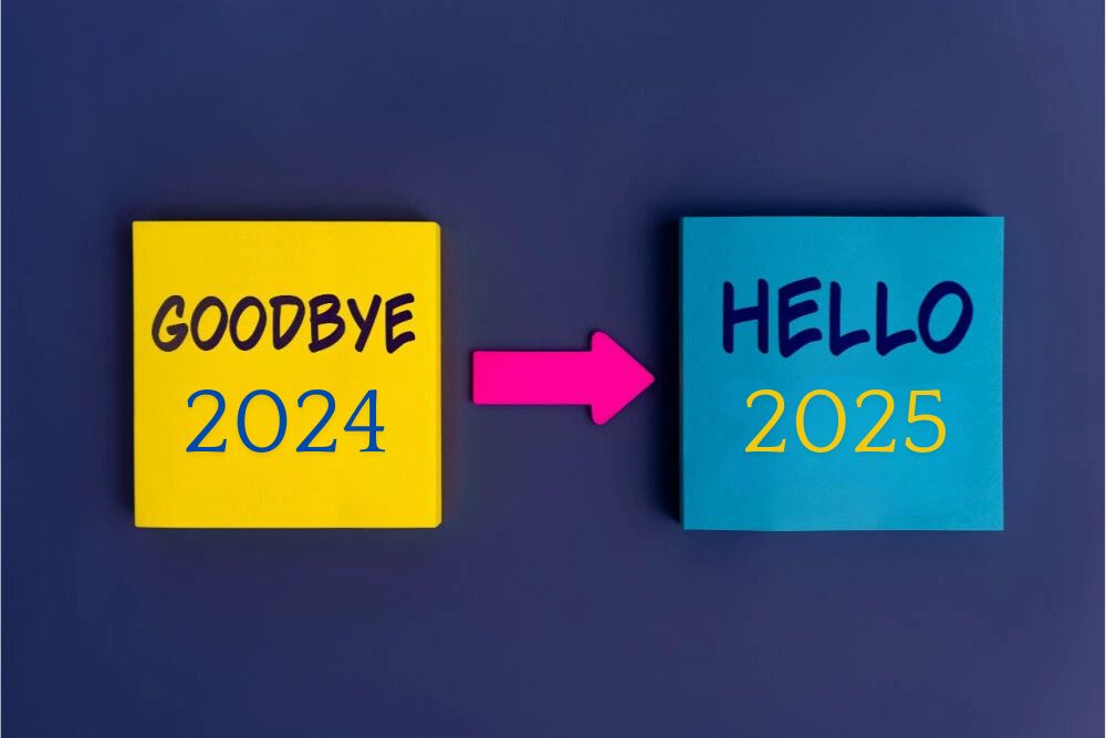 Goodbye 2024 Hello 2025 tab