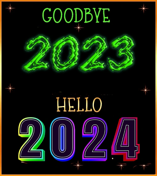goodbye 2023 welcome 2024 images