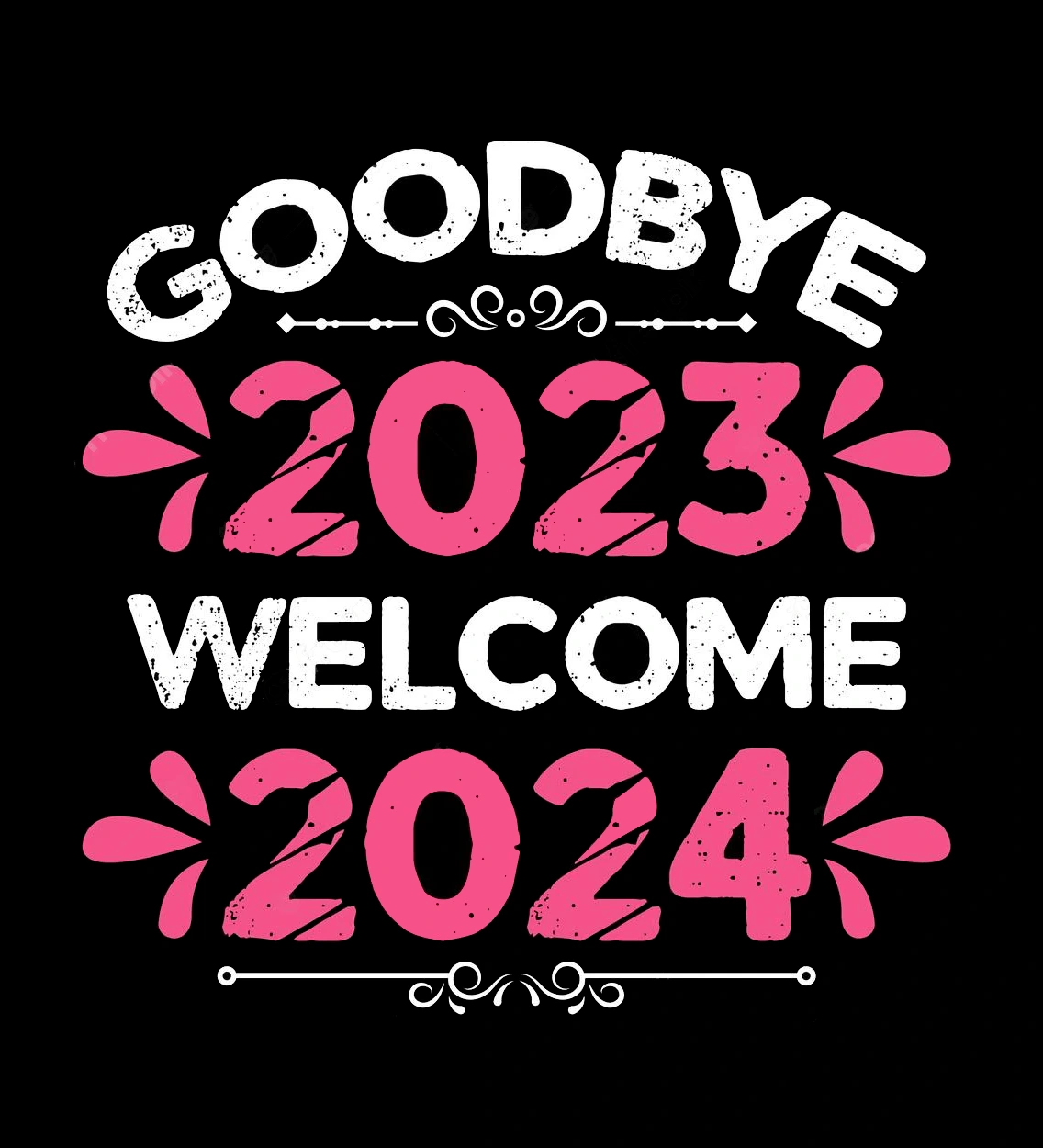 goodbye 2023 welcome 2024 t shirt design new year t shirt design
