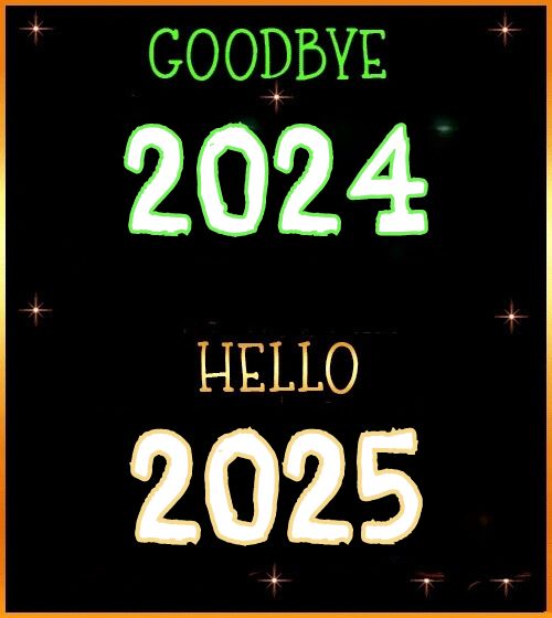 goodbye 2024 welcome 2025 images