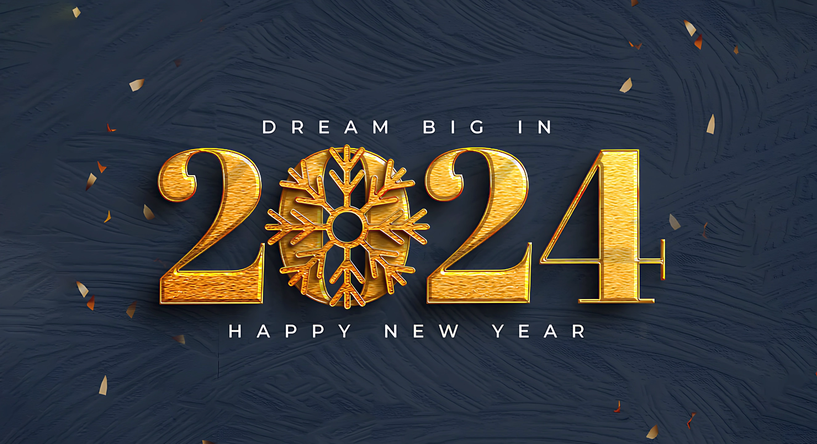 happy New year gold number 2024 UHD 4K image