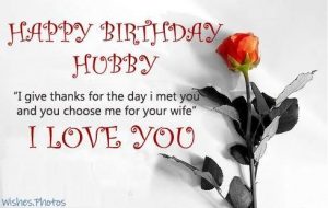 Happy Birthday Wishes For Husband Hubby