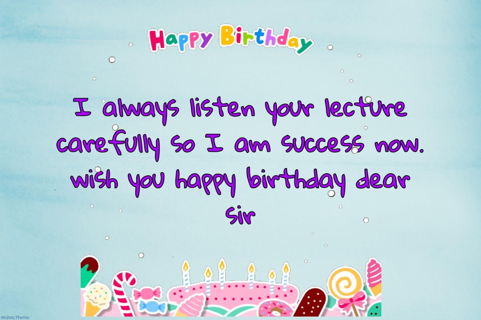 Teacher Happy Birthday Quotes Image