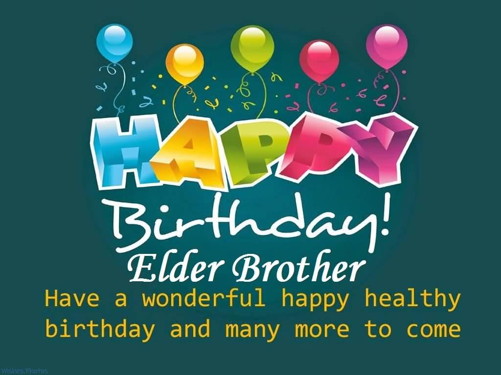 Great E Card Birthday Wishes For Elder Brother
