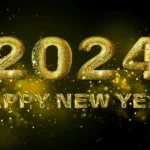 gold color effect 2024 happy new year images 1