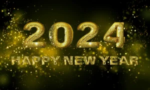 gold color effect 2024 happy new year images 1