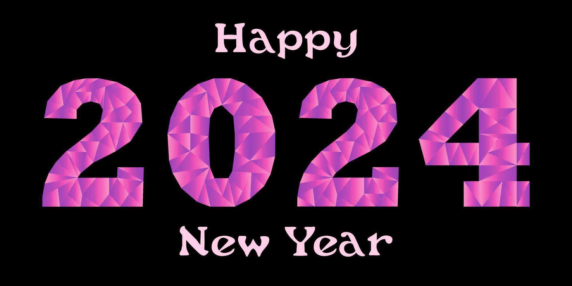 happy new year 2024 with text effect illustration of the background for new year s wishes on a white background vector