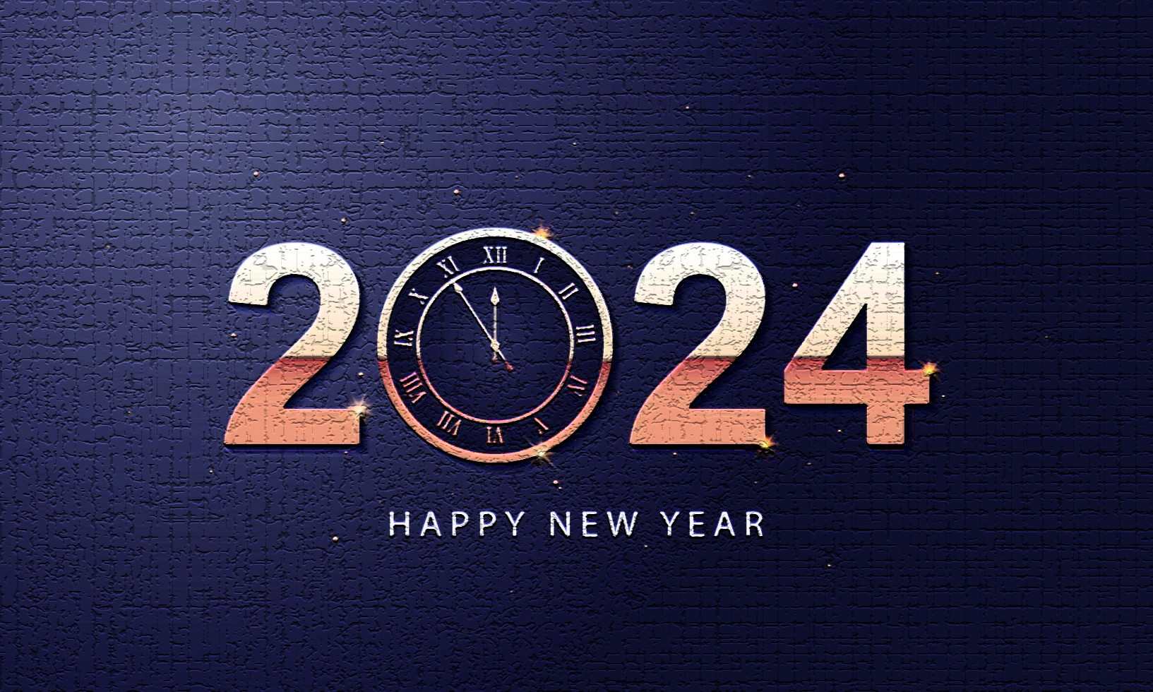 2024 happy new year background design greeting card banner poster illustration vector