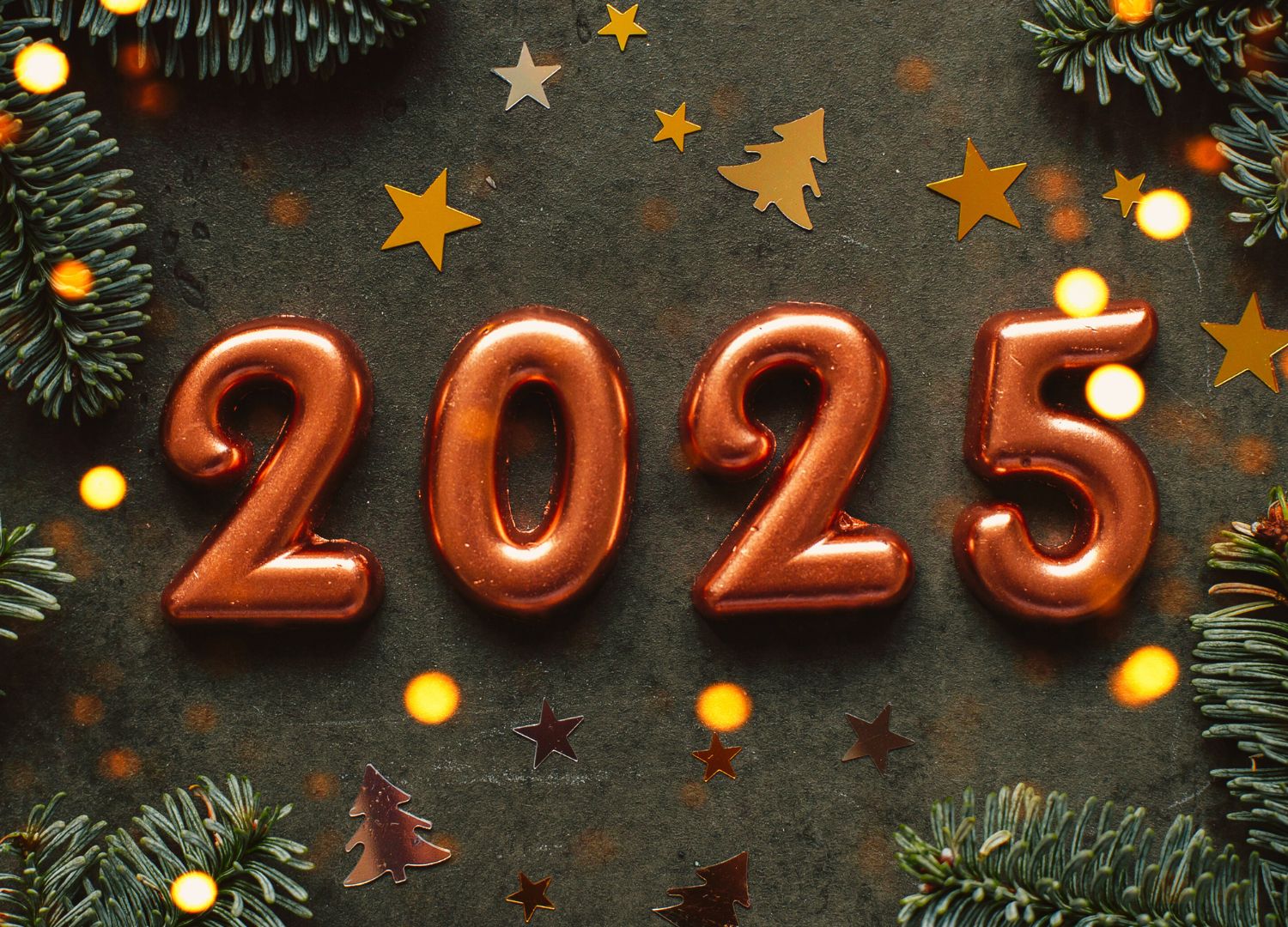 2025 happy new year wishes word cloud