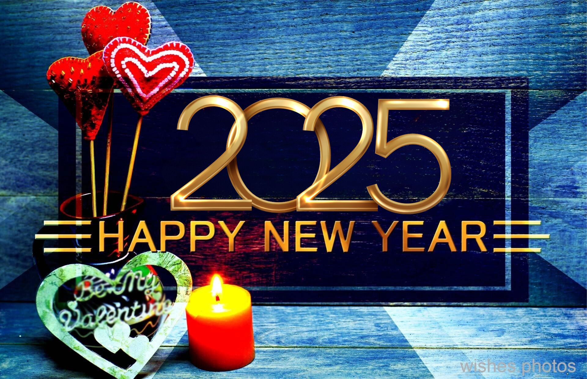 2025 new year colours vivid background and black board banner wallpaper