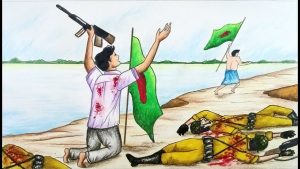 draw victory day scenery of 16 december 1971