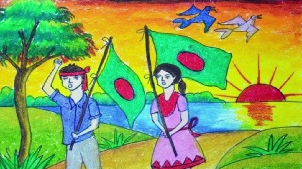 বিজয় দিবসের ছবি আঁকা 16 december drawing victory day of bangladesh drawing