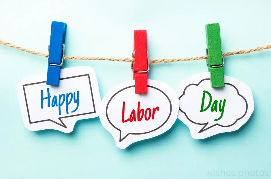 Labor Day image with langing text