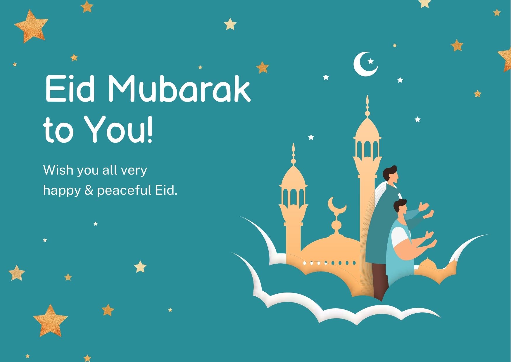 eid greeting card vector art, icons, and graphics for free download (36)
