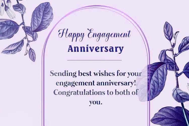 happy engagement anniversary wishes greeting cards