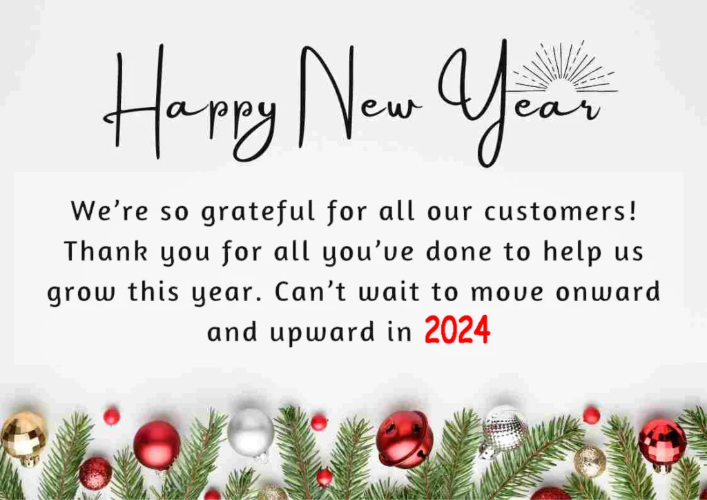 Happy New Year 2024 Wishes for Customers