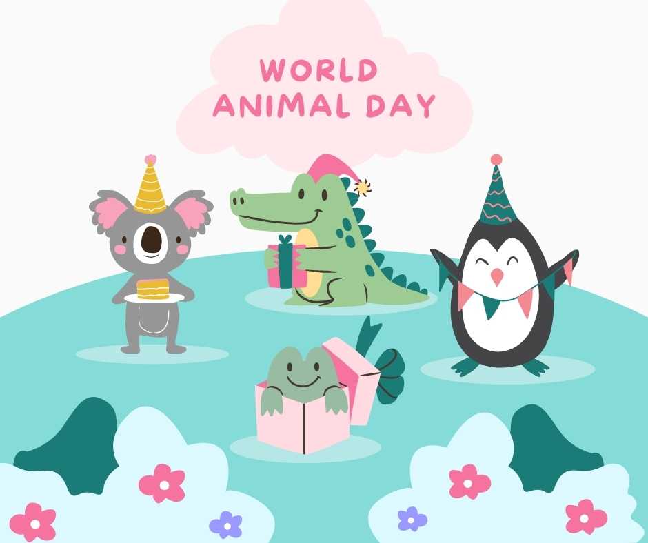 happy world animal day images