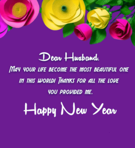Romantic New Year Wishes for Husband