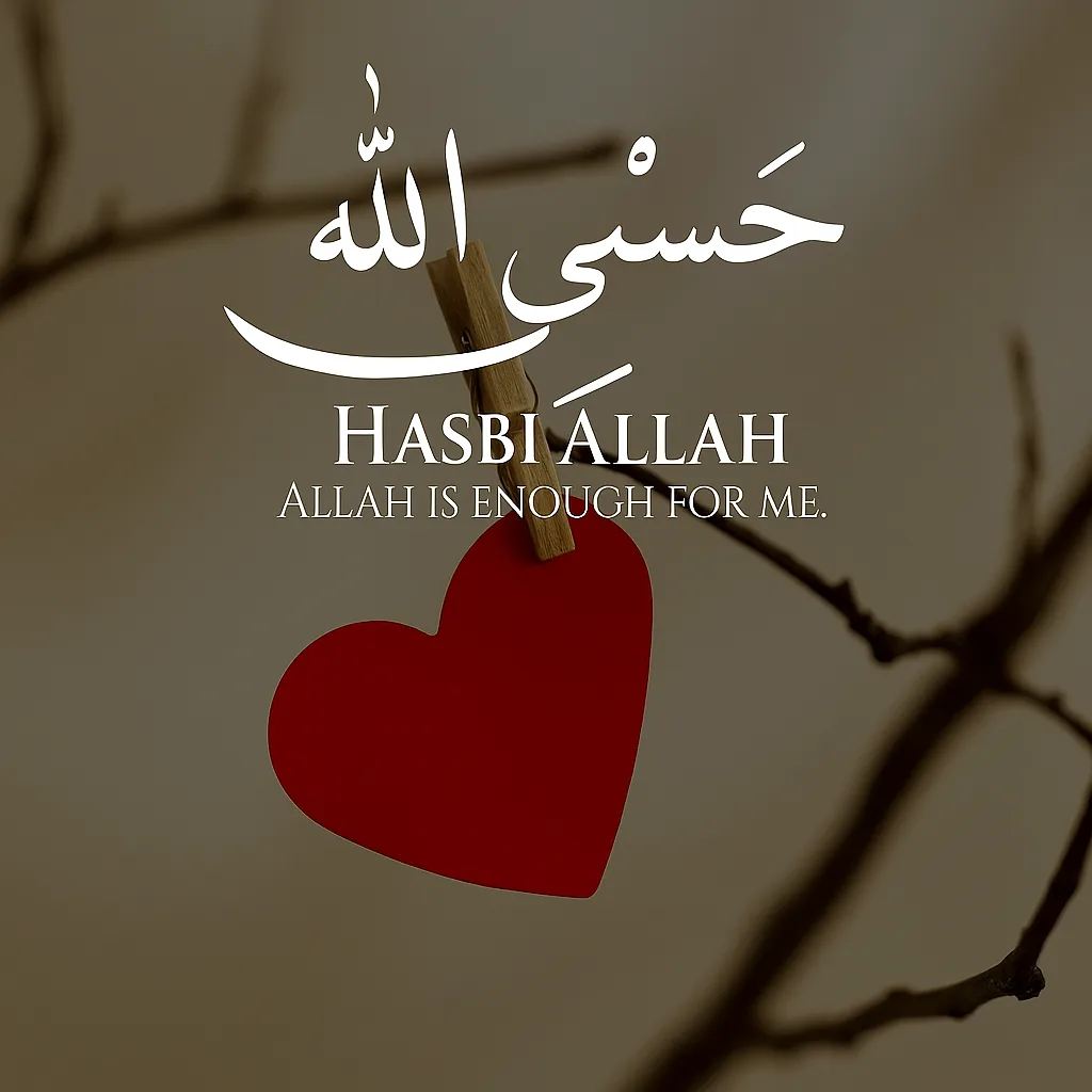 Hasbi Allah Heart Image for Faith & Strength