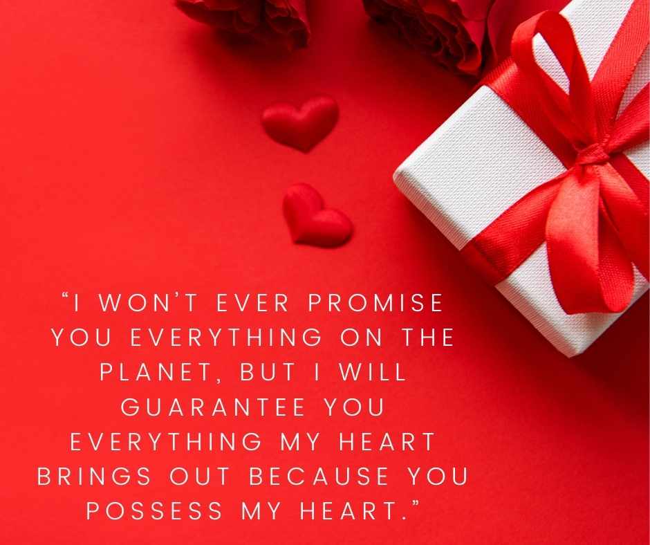 “i won’t ever promise you everything on the planet, but i will guarantee you everything my heart brings out because you possess my heart ”