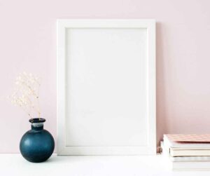 Simple White Facebook Profile Picture Frame | Aesthetic & Elegant DP Border