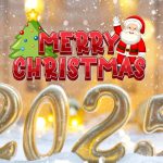 Merry christmass 2025 on t the background of cozy window Photos