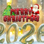 Merry christmass 2026 on t the background of cozy window Photo 4k Merry christmass 2026 on t the background of cozy window Photo 4k