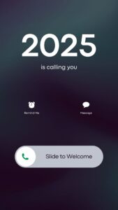 Black White Minimal Modern New Year Greeting Your Story Black White Minimal Modern New Year Greeting Your Story