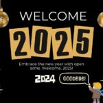 Black and Gold Elegant Welcome 2025 wishes and goodbye 2024 Black and Gold Elegant Welcome 2025 wishes and goodbye 2024
