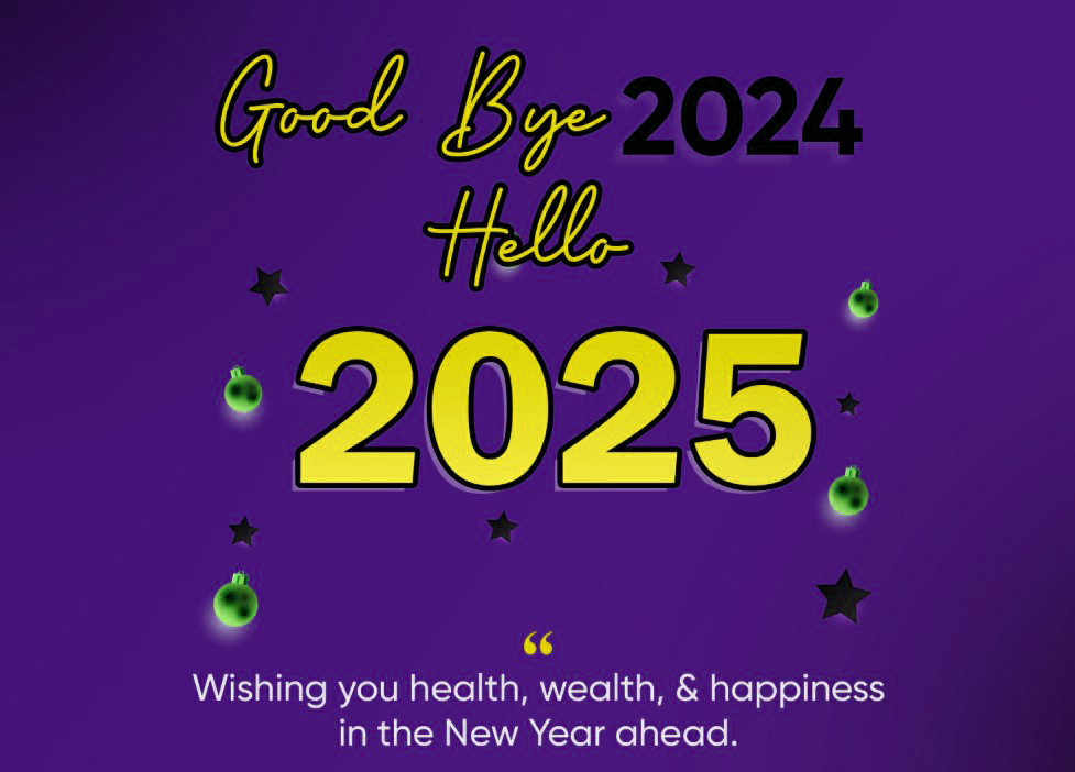 Bye Bye 2024 Hello 2025 Messages