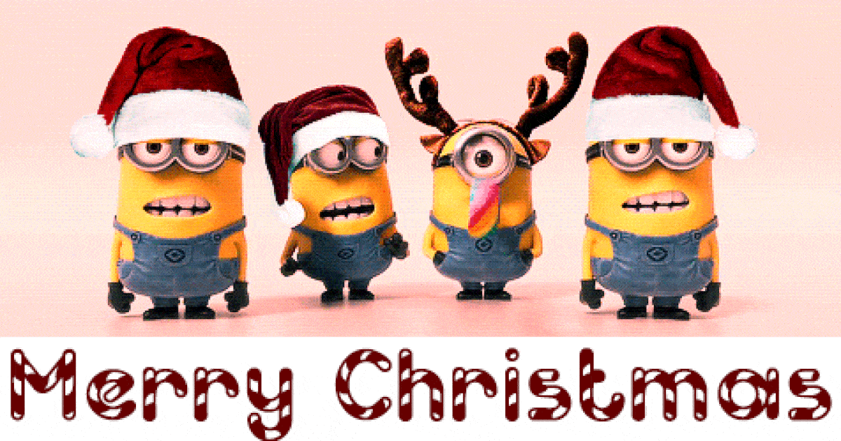 Funny Christmas Gifs For Facebook Merry Christmas Minions, Merry Christmas Animation, Merry Christmas Gif