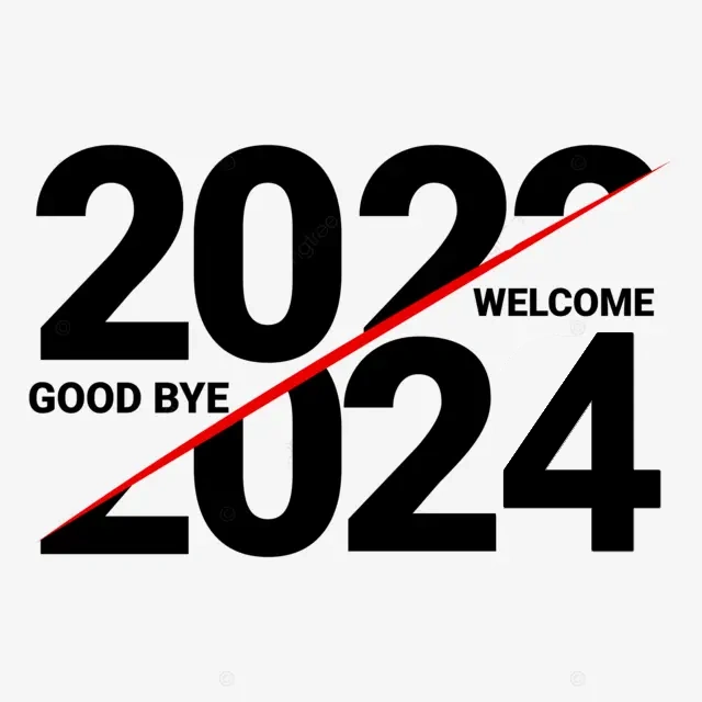 Goodbye 2023 Welcome 2024 Design 1