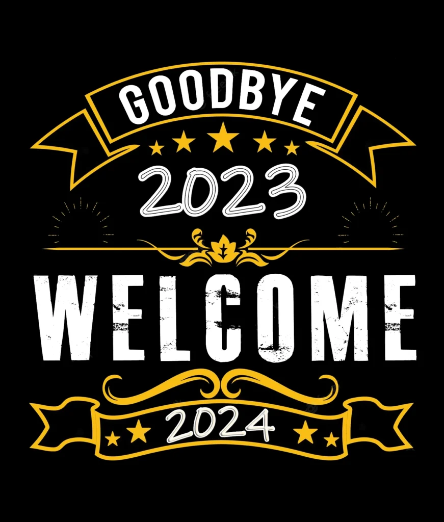 Goodbye 2023 Welcome 2024 Design 5