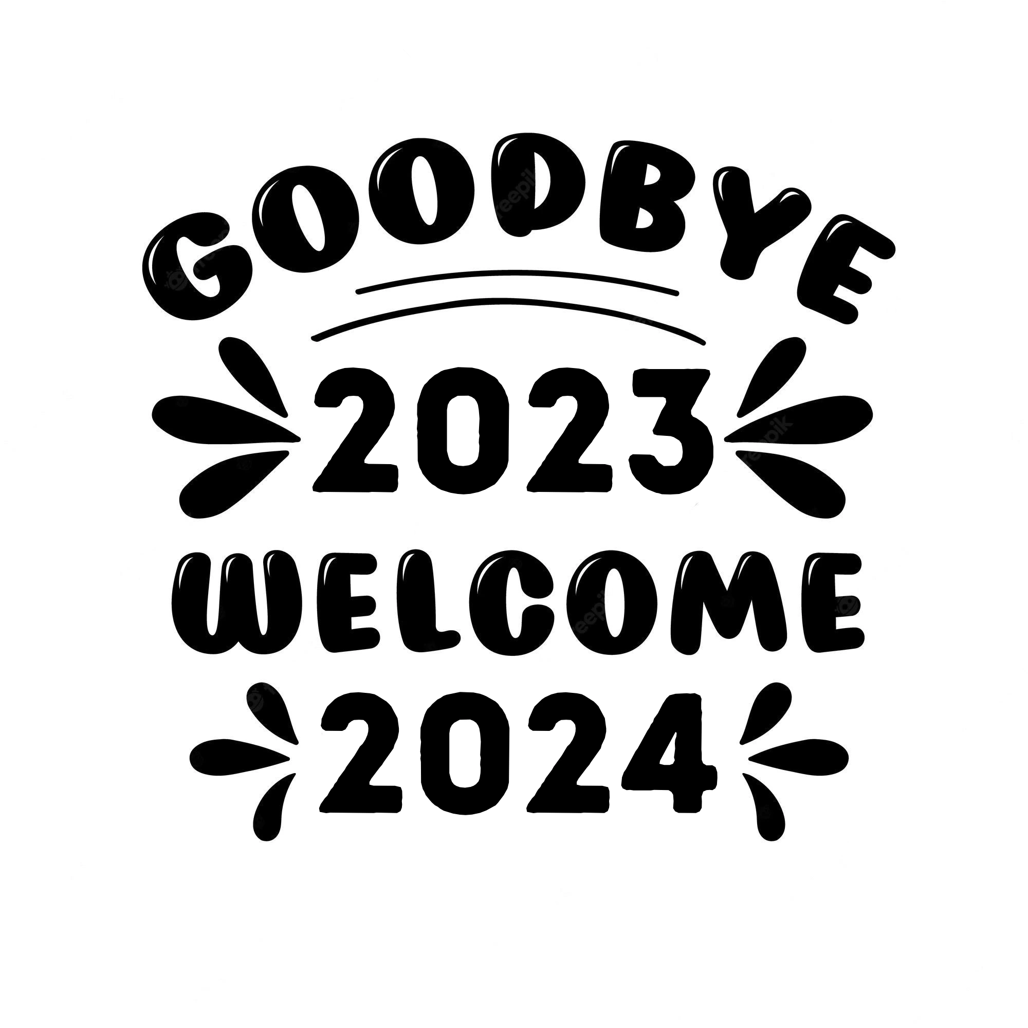 Goodbye 2023 Welcome 2024 Design 6