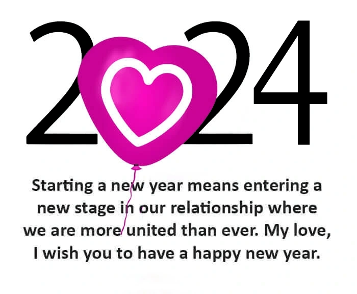 Love wishes for New Year 2024