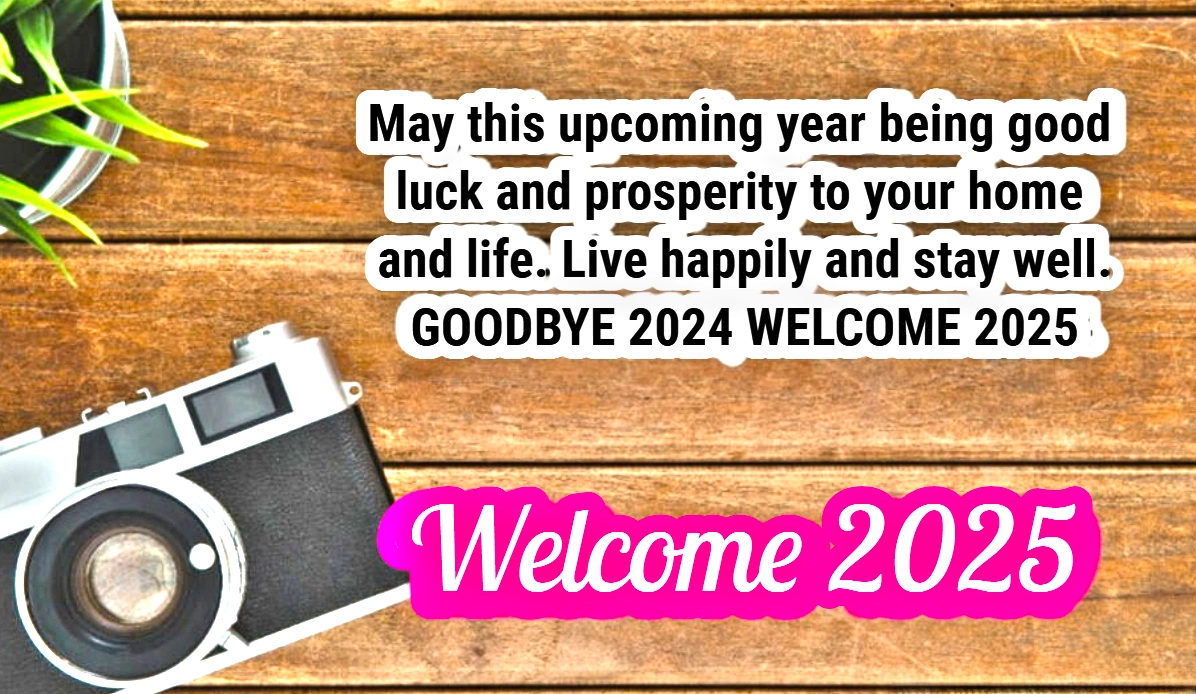 New Year 2025 Bye bye 2024