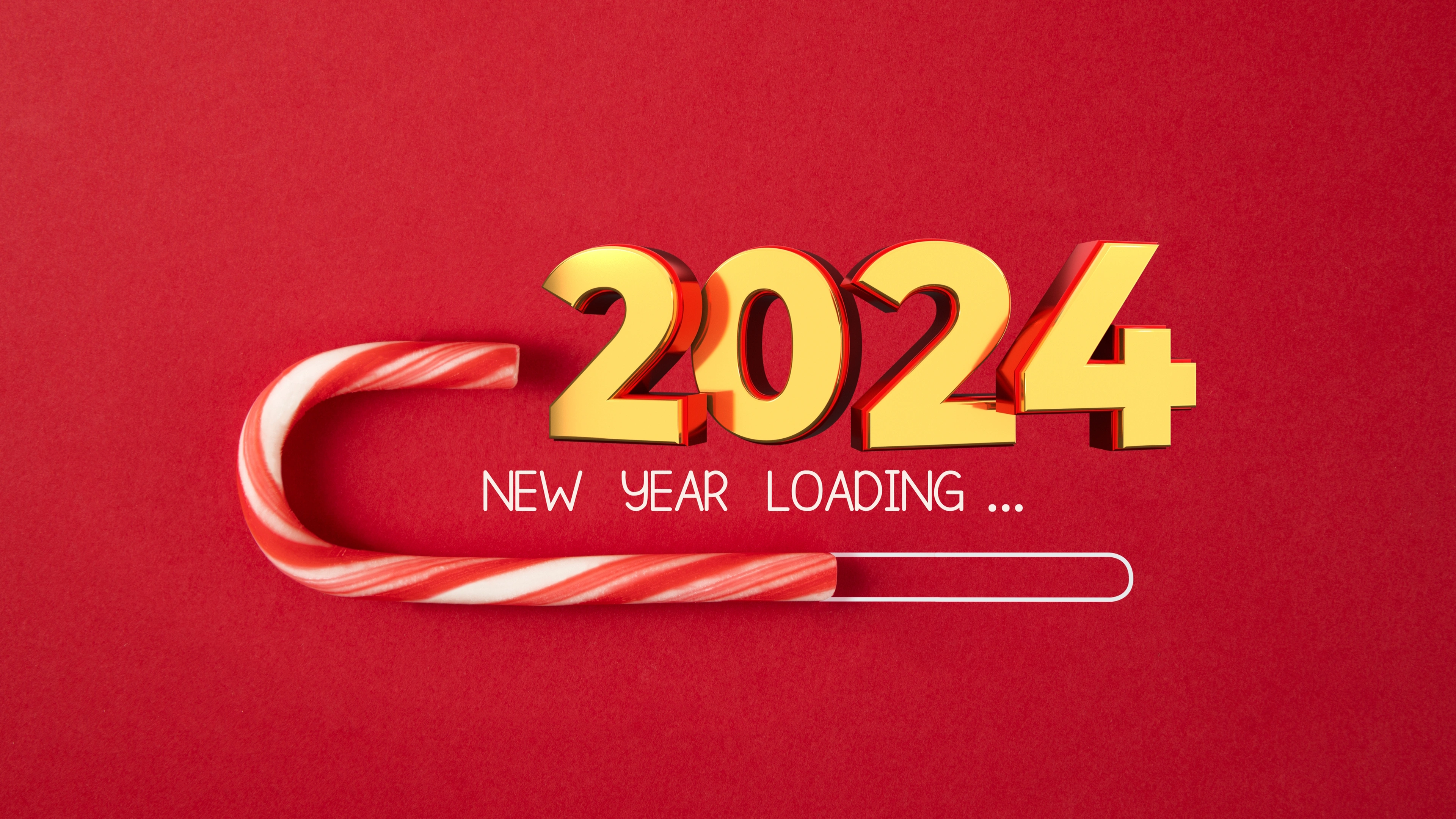 New Year Loading 2024 4k UHD Wallpaper for desktop