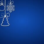 Blue Christmas Background With Christmas Balls Snowflake And Star Holiday Greeting Card With Merry Christmas Sign Happy New Year Iilustration Vector