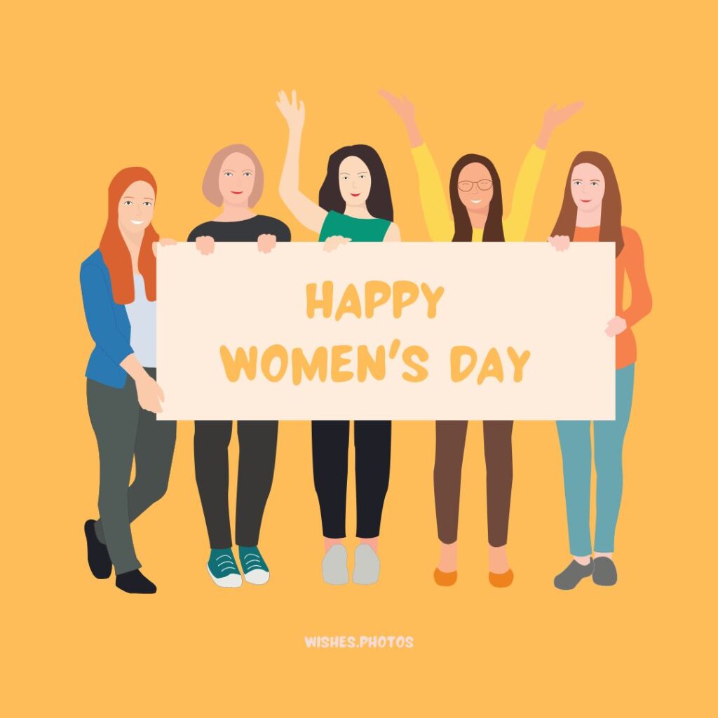 Colorful Happy Womens Day Images 2023 With Inspirational Sayings
